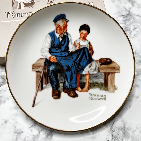 Norman Rockwell Vintage The Lighthouse Keeper’s Daughter Collector’s Plate IOB - Picture 2 of 11